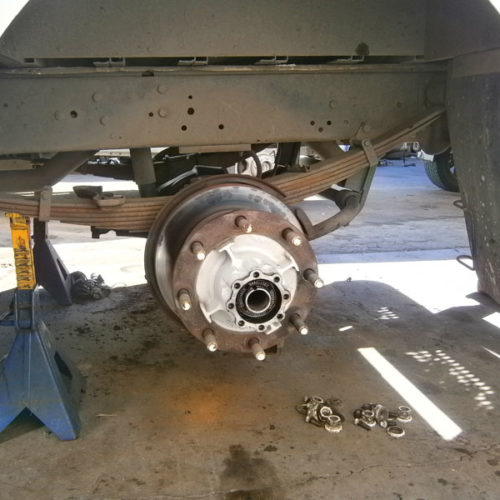 Commercial vehicle inspection station interior