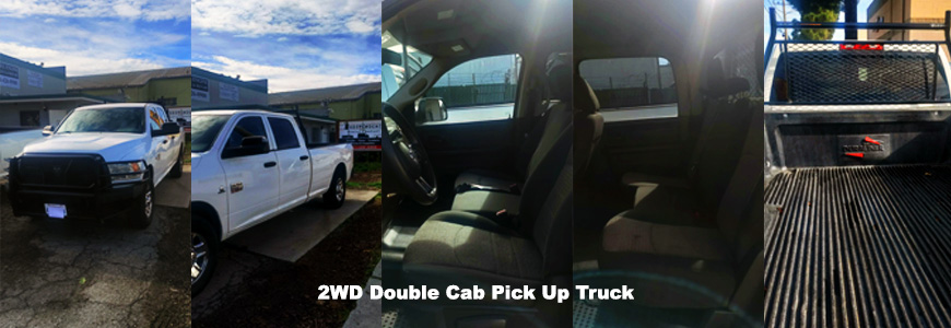 2WD double cab pick up truck
